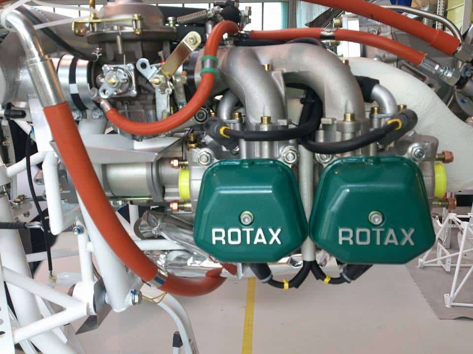 Flymotor med Rotax-deler